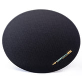 Black Leatherette Conference Table Pad, Oval